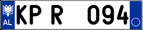 Trailer License Plate